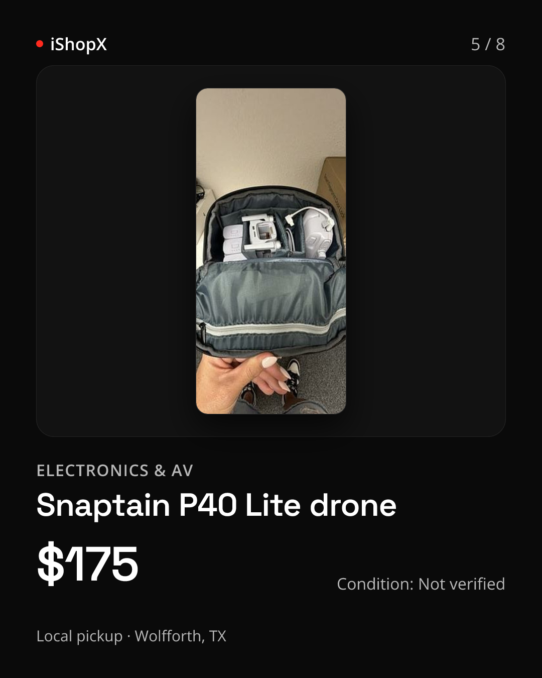 Slide 5 of 8: Snaptain P40 Lite drone