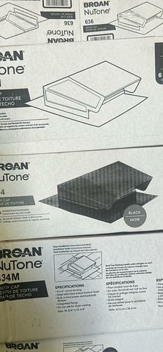 6” Broan vent black