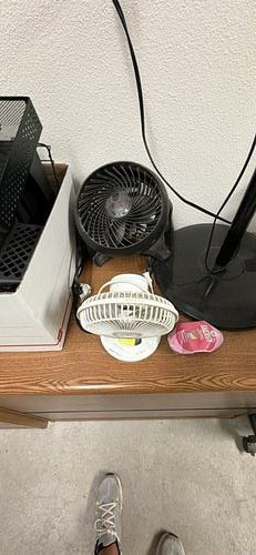 Small Tabletop Fans — Source-Listed Pair