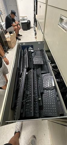 Assorted wired keyboards — 21-piece lot