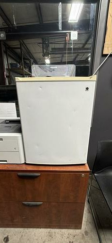 White Compact Refrigerator