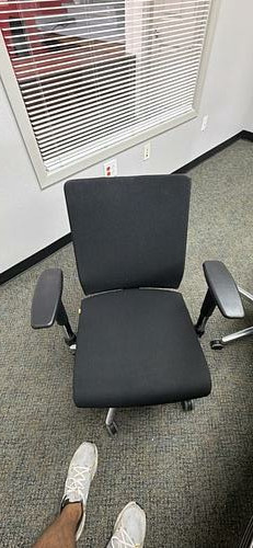 Rolling office chairs — set of six