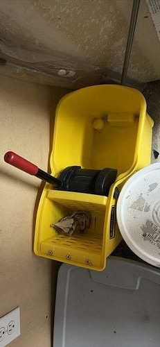 Yellow Mop Bucket with Wringer