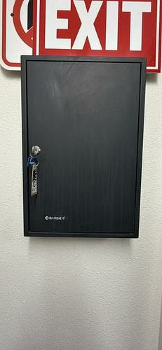 Barska black key safe with key