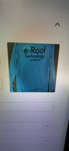 Roofer Work Shirt with Printed Company Logo — M