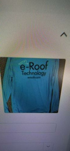 Roofer Work Shirt with Printed Company Logo — XL