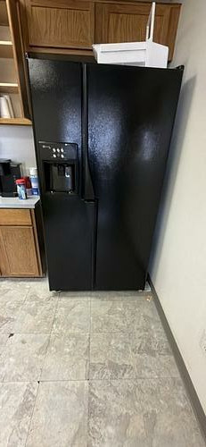 Black Side-by-Side Refrigerator