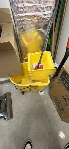Yellow Mop Bucket with Wringer