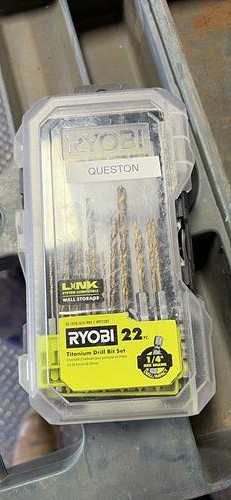 22 piece drill bit set