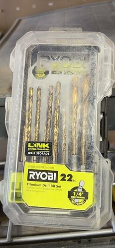 Ryobi 22 piece drill bit set