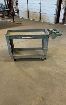 Two-tier rolling utility carts