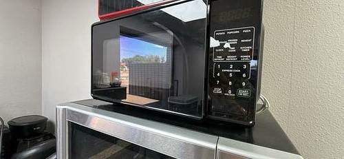 Black Countertop Microwave