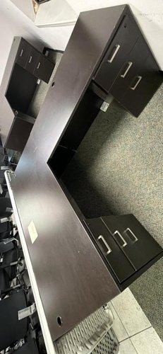 6-Drawer L-Shaped Office Desk