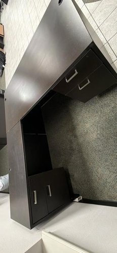 4-Drawer L-Shaped Office Desk