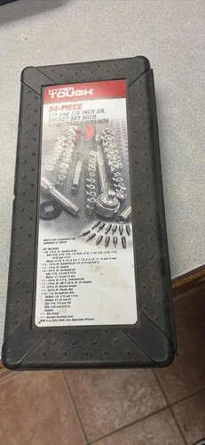 Hyper 54-Piece Socket Set with Adjustable Wrench (some pieces missing)