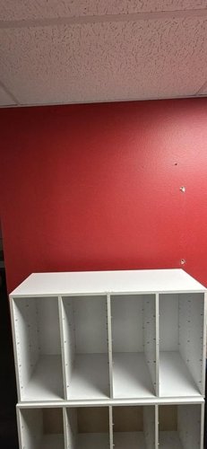 White Shelf with Removable Storage Dividers
