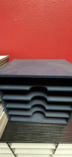 Wooden Divided Storage Shelf
