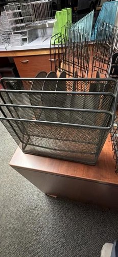 Black Metal Angled File Storage