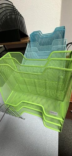 Colored File Keeper with Sorting Baskets